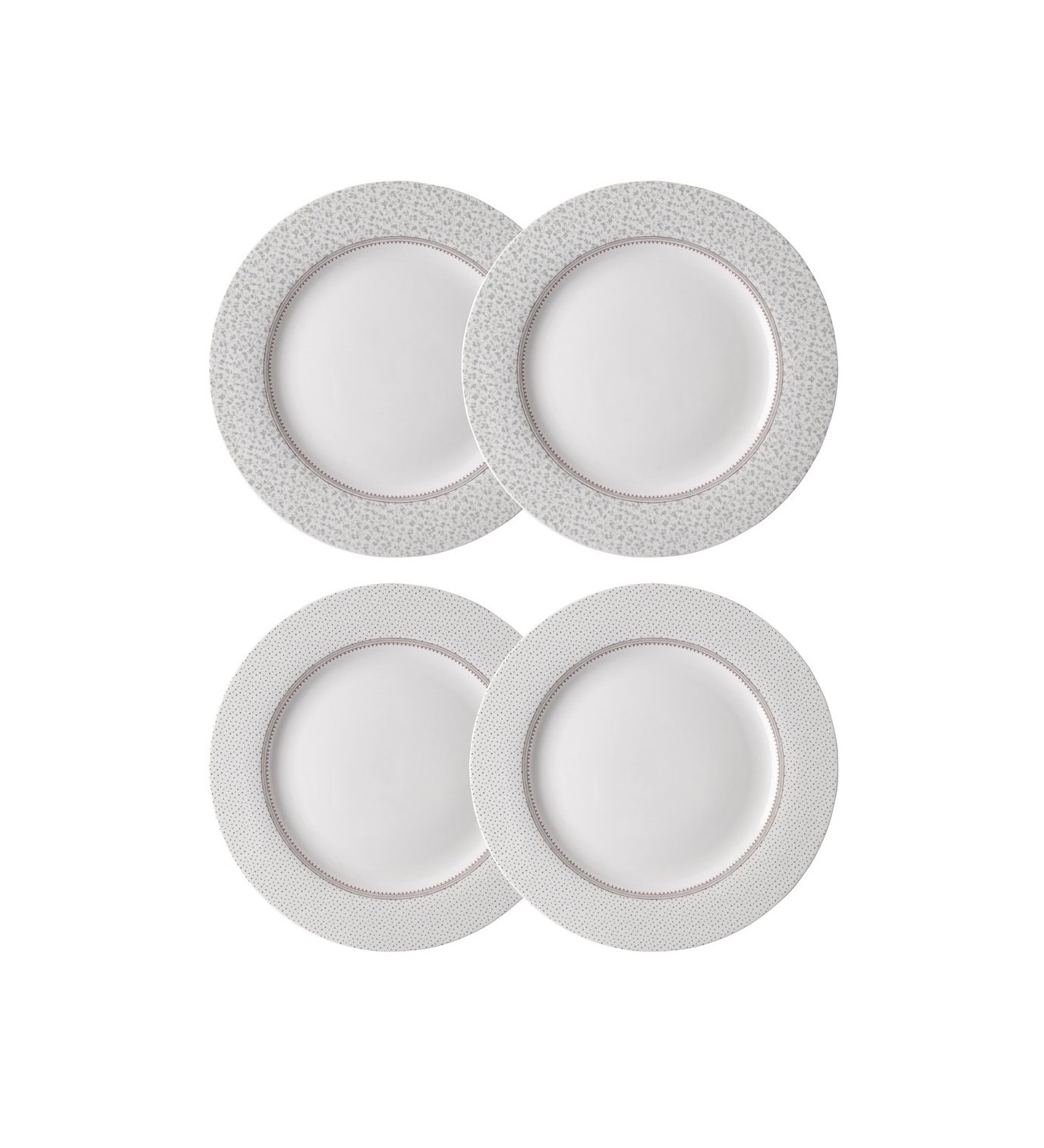 Набір 4-х тарілок WILD CLEMATIS Giftset 4 Plates Ø26 (Green)